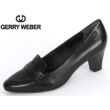 Gerry Weber Laura 01 black női magassarkú kényelmi félcipő, bőr felsőrésszel, bőr és tetxil béléssel