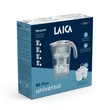 LAICA Stream Line "Tiffany" türkíz vízszűrő kancsó digitális kijelzővel, 1 db bi-flux SLIM univerzális szűrőbetéttel