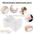 Memóriahabos lábtámasztó párna