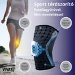 "OrtoCare" Sport térdszorító patella gyűrűvel és merevítéssel  L