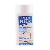 A MEDIFLEUR extra bőrvédő krém a pelenkával fedett bőrfelületen gyermek popsi krémként, illetve felnőttkori speciális bőrvédő krémként (inkontinencia esetén) a bőrpír kialakulásának megelőzéséhez, valamint a felfekvések megelőzésére is használható.