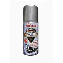 Pedibus Protector színtelen spray. Védi a cipőt és a ruházatot a nedvesség és az olajos szennyeződések ellen. Nubukra, velúrra, valódi és műbőrre valamint textilekhez.