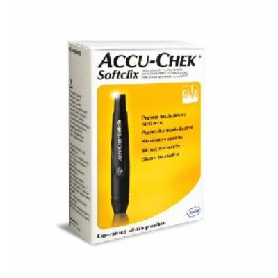 Accu-chek softclix ujjbegyszúró készlet + 25 db ujjszúró lándzsa, kiméletes és gyors használat