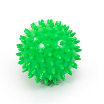 Tüskés masszírozó labda 9 cm (zöld)